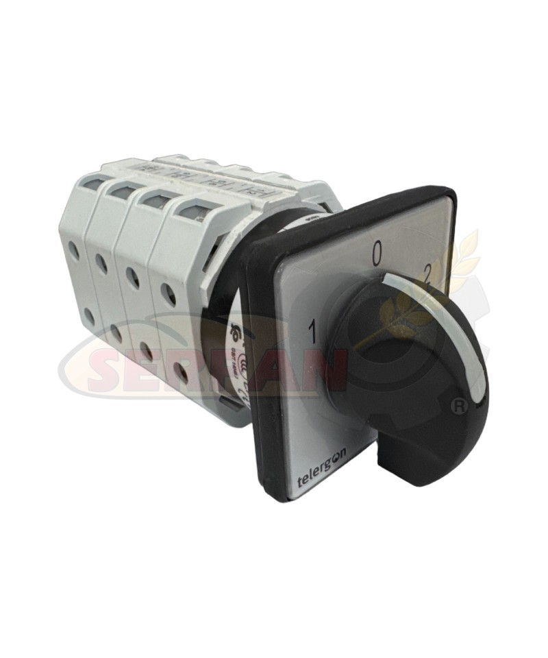 T0002500331E1N1 TELERGON CONMUTADOR DAHLANDER 1-0-2 32A T25 64x64mm AMASADORA PEDRO PRAT BHIPLAT B-441