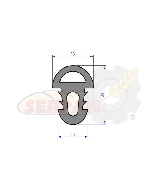Goma puerta horno SALVA LTB4 / LTB5 - SUAKIN