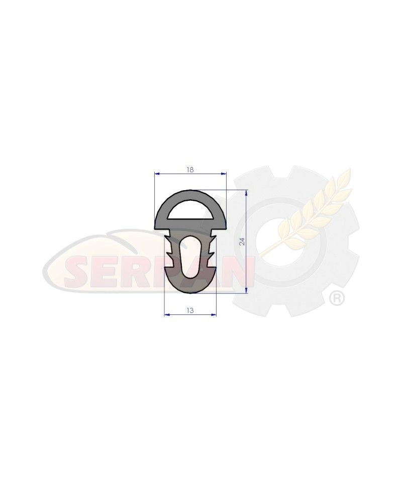 Goma puerta horno SALVA LTB4 / LTB5 - SUAKIN