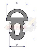 Goma puerta horno SALVA LTB4 / LTB5 - SUAKIN
