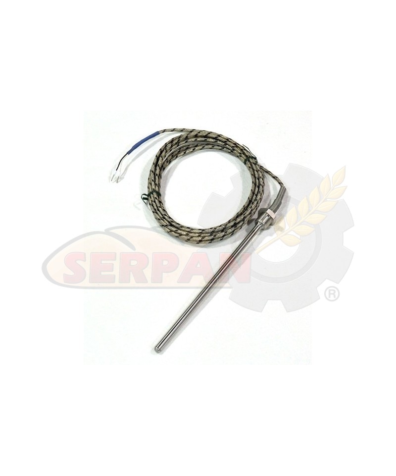 Sonda horno tipo J 4m, bulbo 150mm, ø 6mm con Rosca de 3/8" soldada