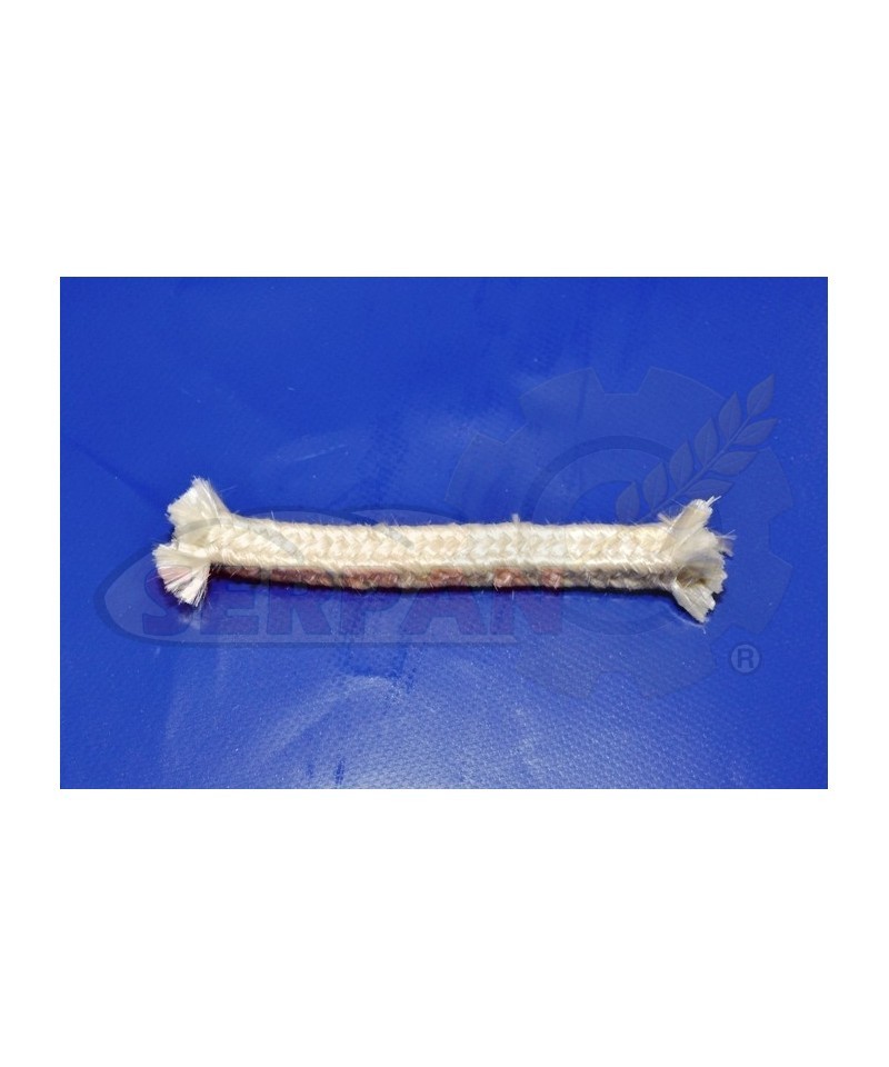 Junta de fibra VIDRIO cuadrada 12x12mm para sellado de calderas, puertas de hornos y todo tipo de sellado c