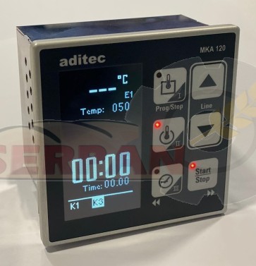 MICROPROCESADOR ADITEC MKA 120 85V-230VAC ELOMA KERNTEMPERTAURREGLER DIGITAL 336011