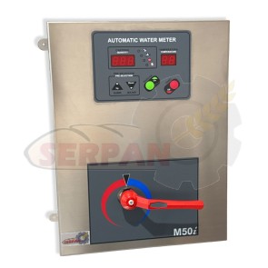 CUENTALITROS MODELO 50 INOX MEZCLADOR AGUA MANUAL DOSIFICADOR DE AGUA PARA PANADERIA Y PASTELERIA