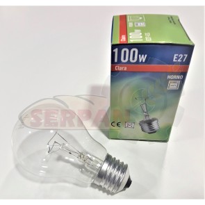 LÁMPARA HORNO Zuchelli Balart Ambassador Maquipan Revent Salva Begesa GPG 100W 300ºC E27 230VAC BOMBILLA HORNO