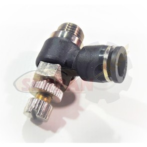 REGULADOR CAUDAL 1/4" Ø8 UNIDIRECCIONAL ORIENTABLE