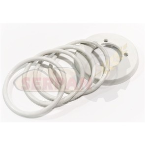 KIT RETENCIÓN PISTÓN PESADORA SUBAL CSM MAPANVA CIBERPAN SALVA Ø135x7mm BLANCO