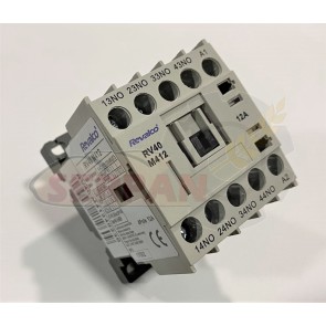 MINICONTACTOR REVALCO 12A 4P N/O 230VAC CONTACTOR HORNO SMEG UNOX CSB CISABA 