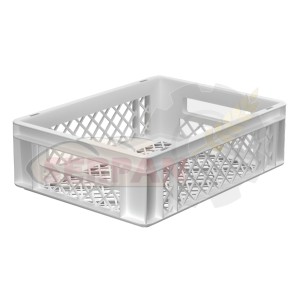 CUBETA RANURADA 11L PARA EL TRASNPORTE PAN DULCES PANADERIA Y PASTELERIA 400x300x126mm