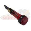 PILOTO SEÑALIZACIÓN ROJO HORNO Ø8mm CON ROSCA 230Vac