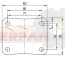 RUEDA POLIAMIDA PLATAFORMA GALVANIZADA  Ø100mm PESADORAS SALVA SUBAL MAPANVA CSM MENDOZA  EMPAQUETADORAS MAPE RAELMA ULMA CARGADOR HORNO SALVA