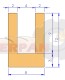 GOMA PUERTA SUJECCIÓN CRISTAL HORNO 8x12mm Revent , Begesa , Mondial Forni , Salva , GPG , AGB , Termopan , Europa , Gashor , Electro Dahlen / Sveba Dahlen , Balart , Suakin