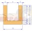 GOMA PUERTA SUJECCIÓN CRISTAL HORNO 10x10mm Revent , Begesa , Mondial Forni , Salva , GPG , AGB , Termopan , Europa , Gashor , Electro Dahlen / Sveba Dahlen , Balart , Suakin 